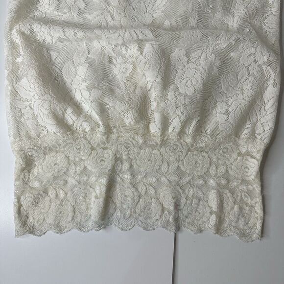 Studio Y Mesh Floral Sheer Top Sz S Keyhole Back Puff Sleeve Feminine Coquette - Picture 7 of 13